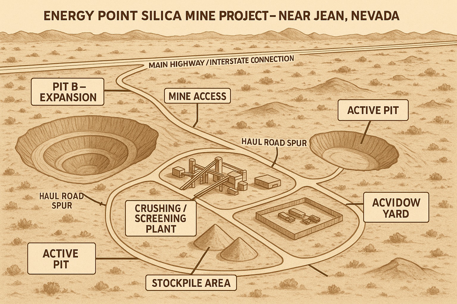 Energy Point plant and pit layout